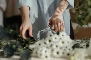 Cut Flower cuttings for bouquet preparation