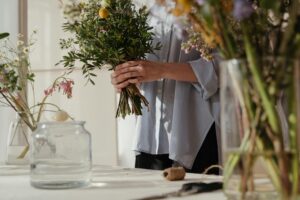 Cut Flowers in Vase Solution