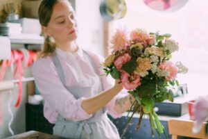 Flower Bouquet Preparation